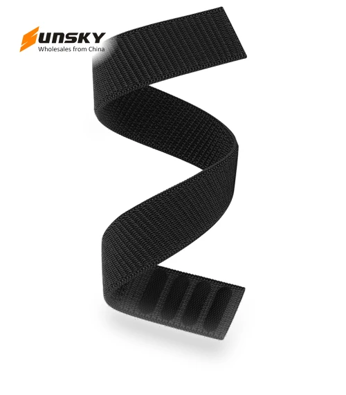 Knitted Nylon Hook And Loop Fastener Watch Band — Watch Straps & Bands, Garmin