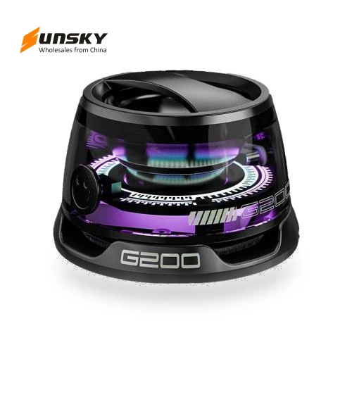 Magnetic Bluetooth Mini Speaker with Colorful Atmosphere Light — Portable Audio