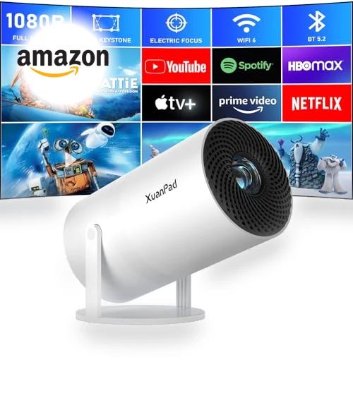 Mini Projector with WiFi and Bluetooth — Home Theater Projectors, XuanPad