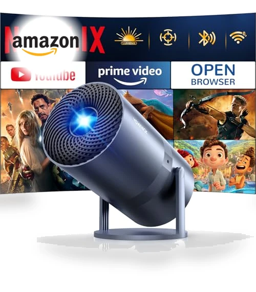 Mini Projector with WiFi and Bluetooth — Home Theater Projectors, YOWHICK