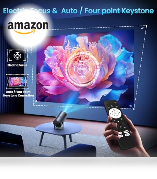 Mini Projector with WiFi and Bluetooth — Home Theater Projectors, YOWHICK
