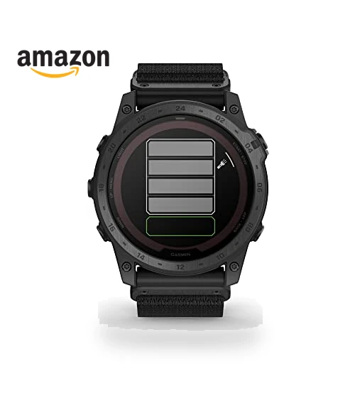 Rugged Tactical GPS Watch with Solar Charging — Smartwatches, Garmin