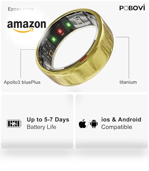 Smart Ring - Sleep/Stress/HR Tracker — Smart Rings, POBOVi