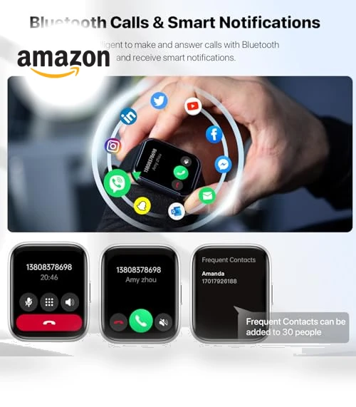 Smart Watch with Bluetooth Calling and Health Tracking — Smartwatches, JeeJTek