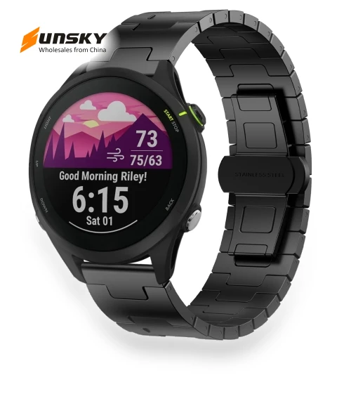 Titanium Alloy Metal Watch Band — Watch Accessories, Garmin