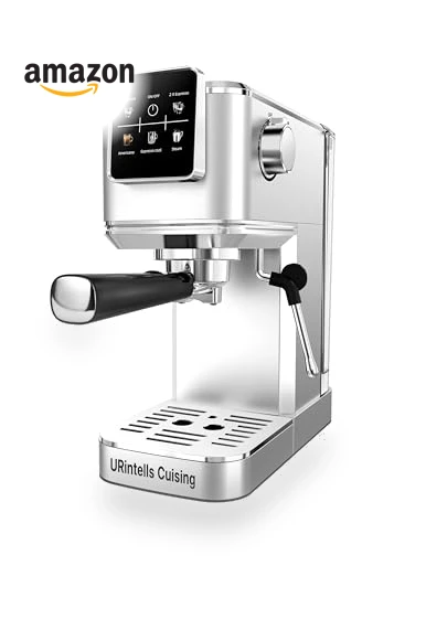 Touch Screen Espresso Maker with Steam Milk Frother — Coffee & Espresso Combos, URintells Cuising