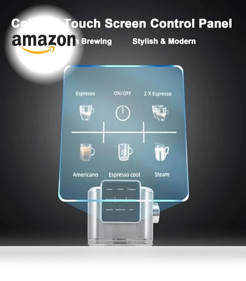 Touch Screen Espresso Maker with Steam Milk Frother — Coffee & Espresso Combos, URintells Cuising