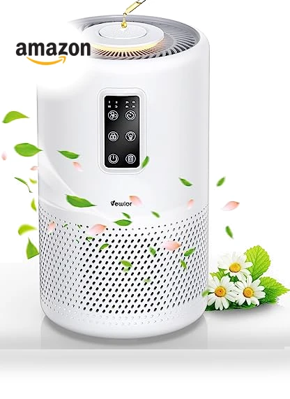 True HEPA Air Purifier for Large Rooms — Activated Carbon Air Purifiers, VEWIOR