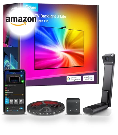 TV Backlight with Fish-Eye Correction Function — Immersive Viewing, Govee
