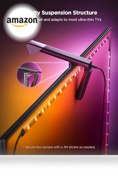 TV Backlight with Fish-Eye Correction Function — Immersive Viewing, Govee