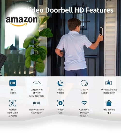 Video Doorbell HD — Smart Home Security, Arlo