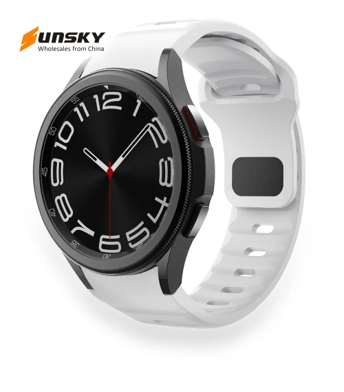 Wave Texture Reverse Buckle Silicone Watch Band — Watch Straps & Bands, Samsung