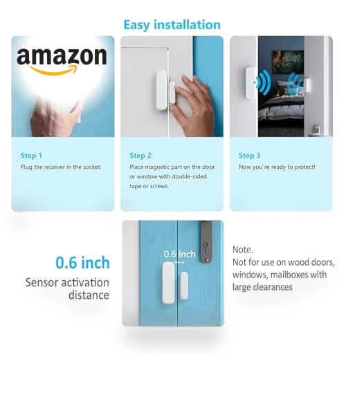 Wireless Door Sensor Chime — Kits, AMHEY