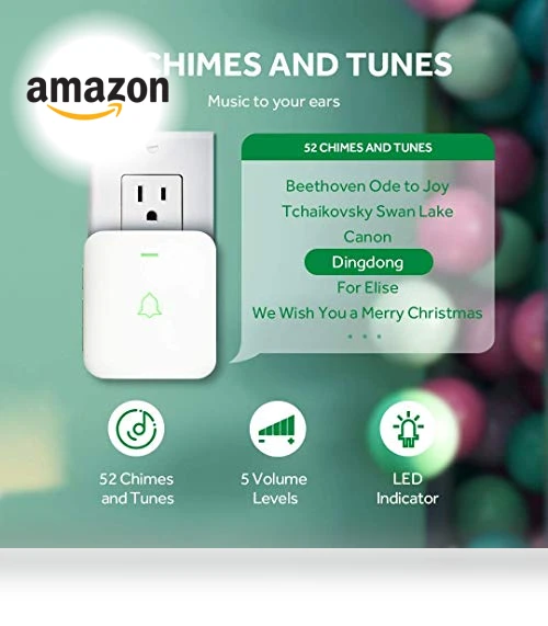 Wireless Doorbell — Chimes, AVANTEK