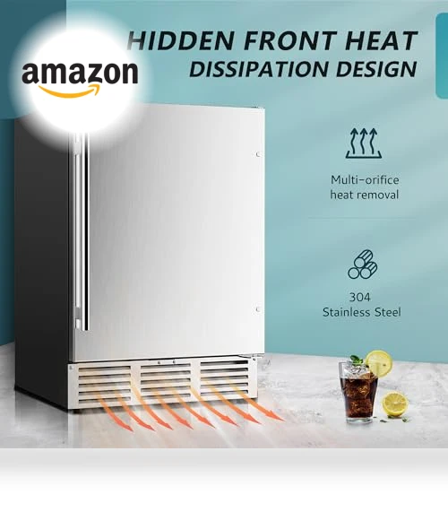 24 Inch Beverage Refrigerator — Mini Fridges, EUHOMY