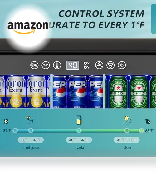 24 Inch Beverage Refrigerator — Mini Fridges, EUHOMY