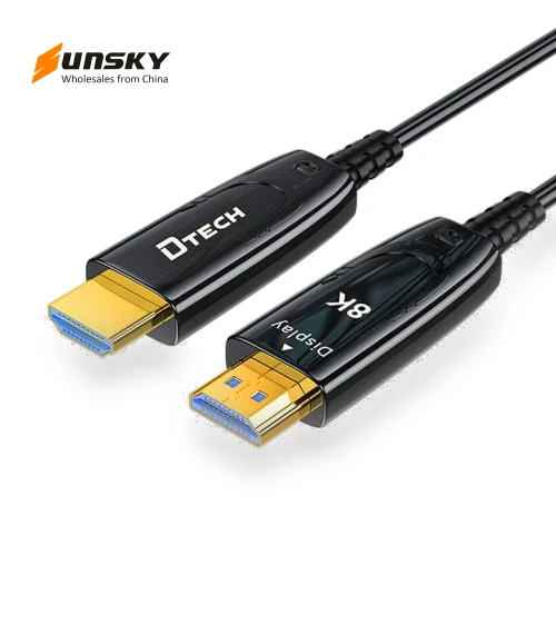 8K 60Hz HDMI 2.1 Fiber Optic Cable — Fiber Optic, DTECH