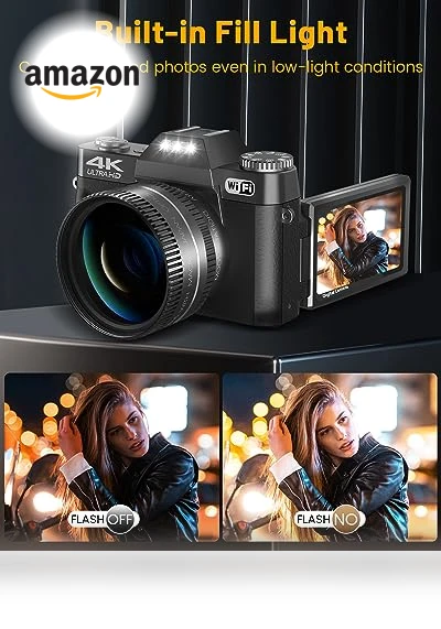 Digital Camera for Photography 4K 56MP Vlogging Camera — Video Cameras, VJIANGER