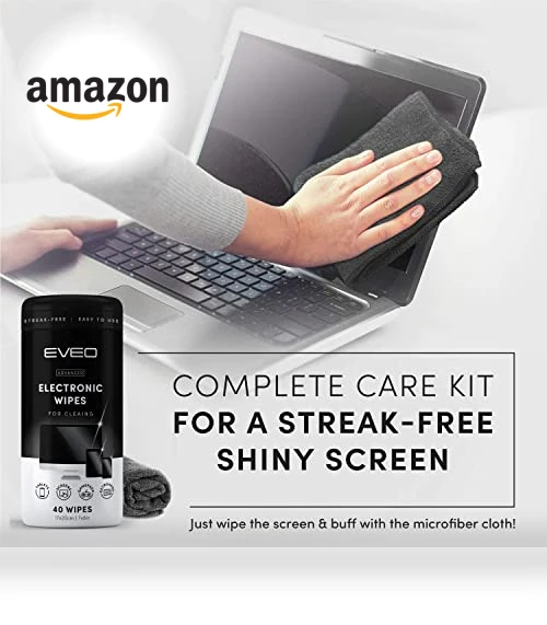 Electronic Wipes Streak-Free for Screen Cleaner — Cleaning & Repair, EVEO