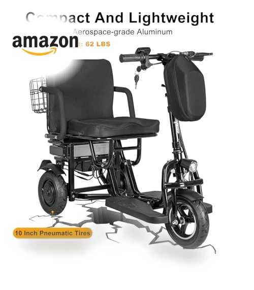 Folding 3-Wheel Electric Scooter — Push Scooters, WTRAVEL
