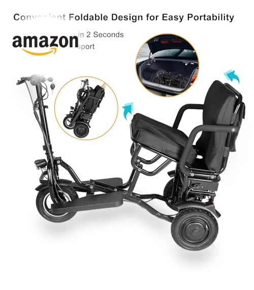 Folding 3-Wheel Electric Scooter — Push Scooters, WTRAVEL