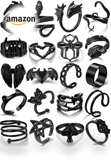 Gothic Vintage Rings Set — Men's Rings, iF ME Jewelry