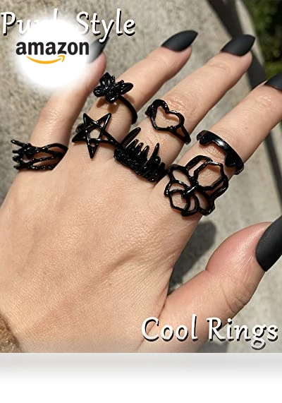 Gothic Vintage Rings Set — Men's Rings, iF ME Jewelry
