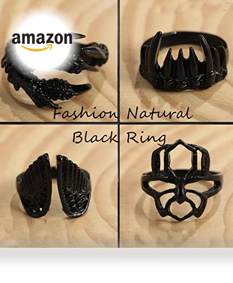 Gothic Vintage Rings Set — Men's Rings, iF ME Jewelry