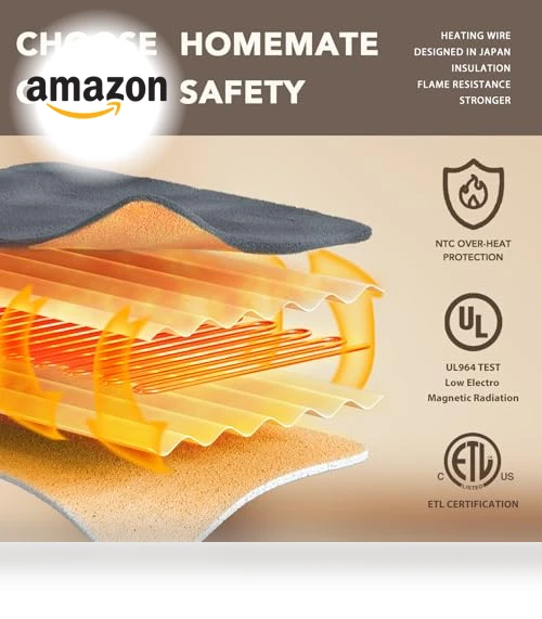 Heated Blanket Electric Throw — Electric Blankets, Homemate