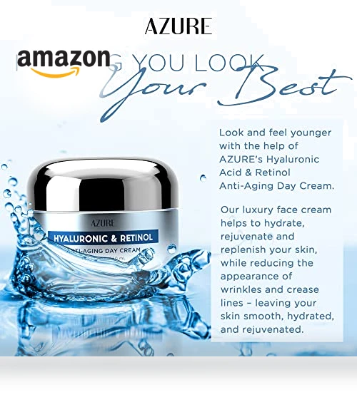 Hyaluronic & Retinol Face Moisturizer — Beauty & Personal Care, Azure