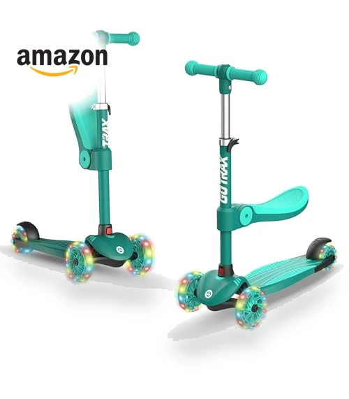 Kids Kick Scooter with LED Lighted Wheels — Push Scooters, Gotrax