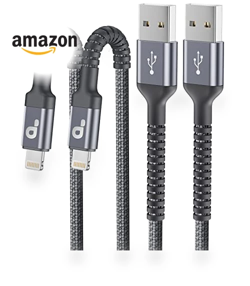 Nylon Braided Lightning Cable — Chargers & Cables, PRAKIE
