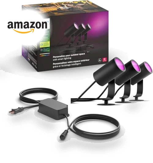 Outdoor Smart Spot Light Base Kit — Outdoor Post Lighting, Philips Hue