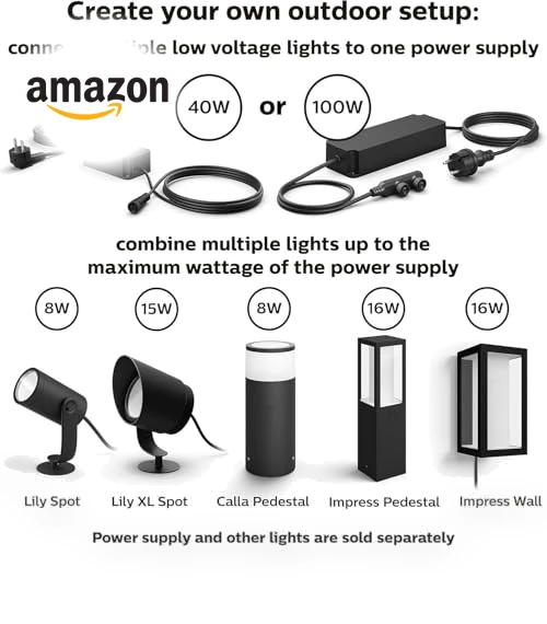 Outdoor Smart Spot Light Base Kit — Outdoor Post Lighting, Philips Hue