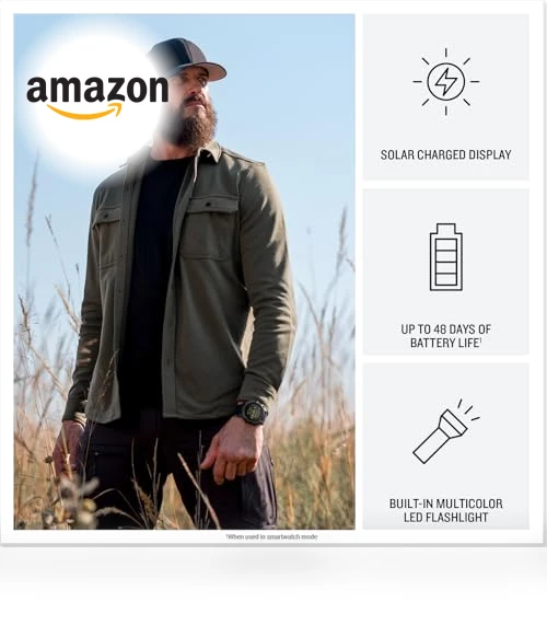 Premium Tactical GPS Smartwatch — Smartwatches, Garmin