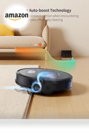 Robot Vacuum Cleaner with Strong Suction and Mop — Smart Cleaning Robots, Airzeen