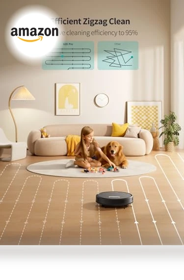 Robot Vacuum Cleaner with Strong Suction and Mop — Smart Cleaning Robots, Airzeen