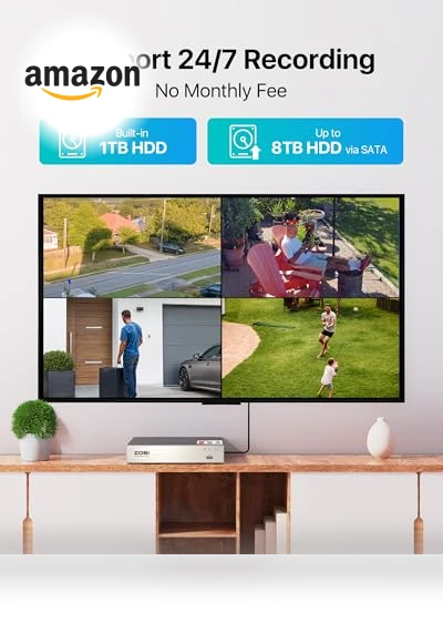 Security Camera System with AI Human/Vehicle Detection — Security Cameras, ZOSI