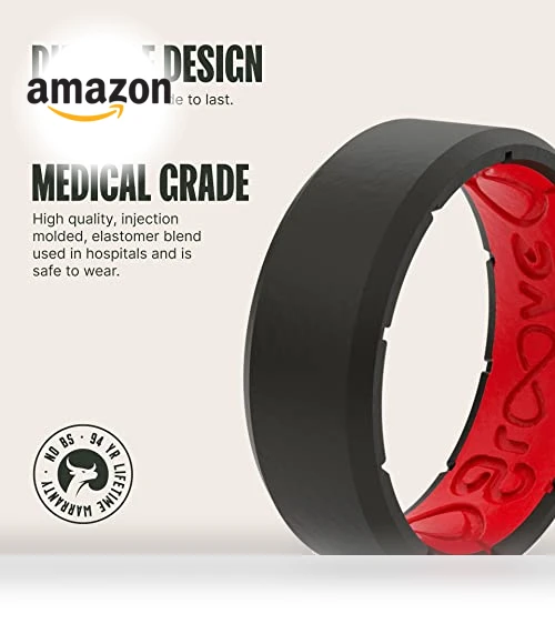 Silicone Ring - Breathable Rubber Wedding Rings — Smart Rings, Groove Life