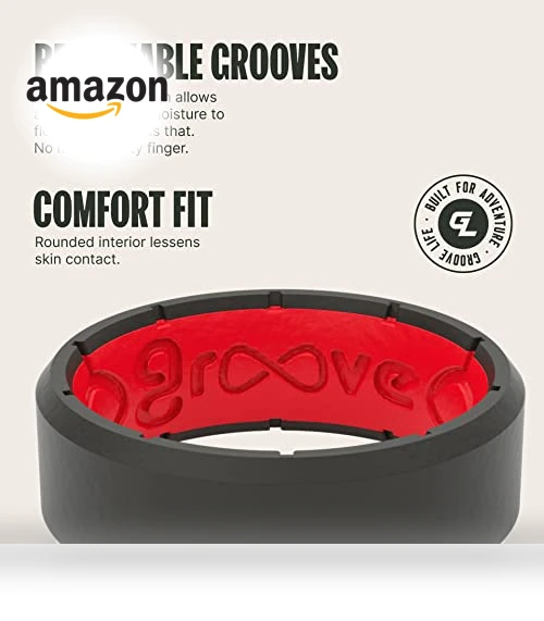 Silicone Ring - Breathable Rubber Wedding Rings — Smart Rings, Groove Life