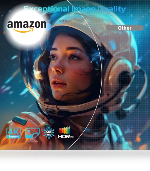 Smart 4K Projector with WiFi and Bluetooth — Home Theater Projectors, GooDee