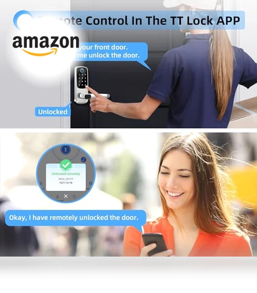 Smart Door Lock with Handle — Smart Home Security, MSR X6
