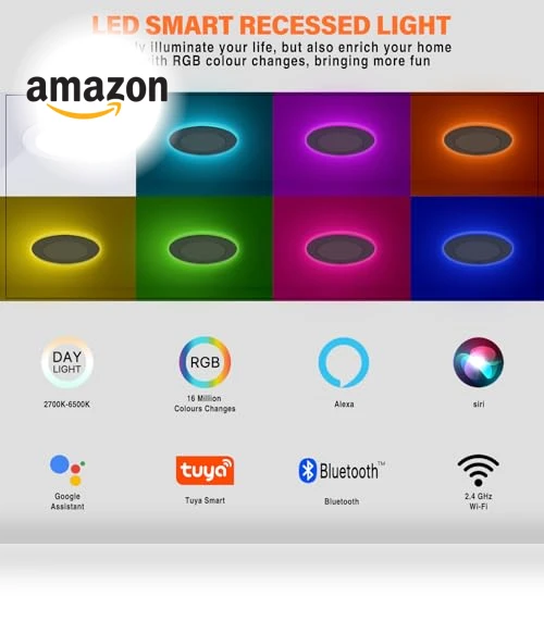 Smart RGB Recessed Light — Recessed Lighting, Dcvoltfield
