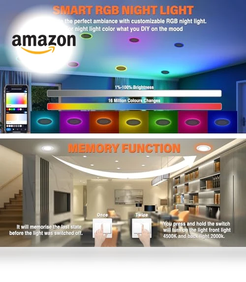 Smart RGB Recessed Light — Recessed Lighting, Dcvoltfield
