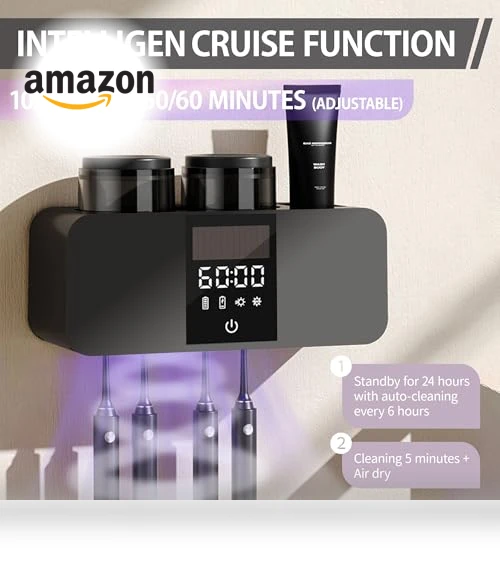 Smart Toothbrush Cleaner & Wall Mounted Holder — Toothbrush Holders, Stageya