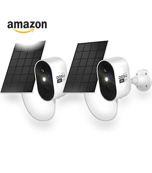 Solar Security Cameras Wireless Outdoor — Smart Home Security, AOSU