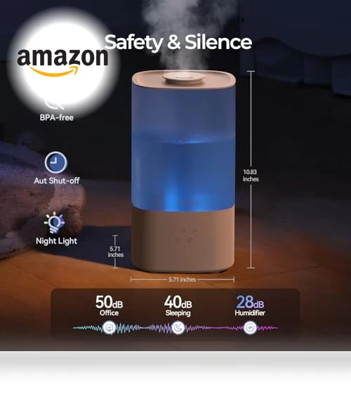 Top Fill Cool Mist Humidifier — Air Moisturizers, Rosekm