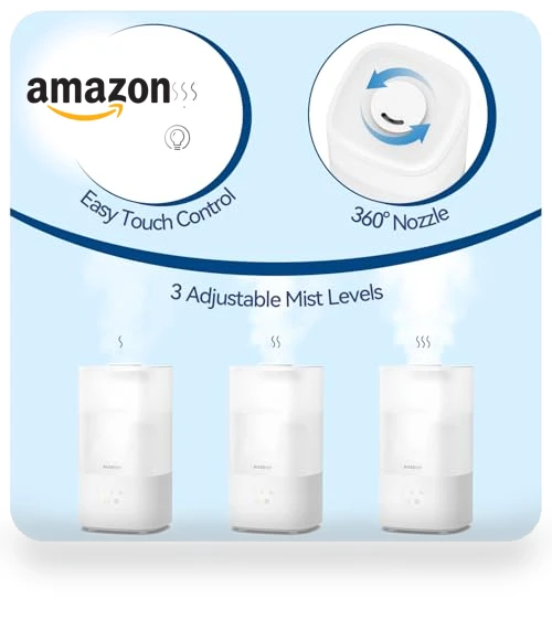 Top Fill Cool Mist Humidifier — Air Moisturizers, Rosekm