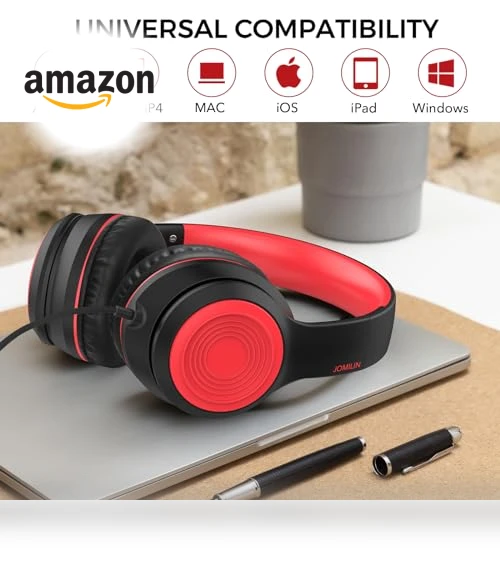 Wired Over-Ear Headphones with Microphone — Over-Ear Headphones, JOMILIN
