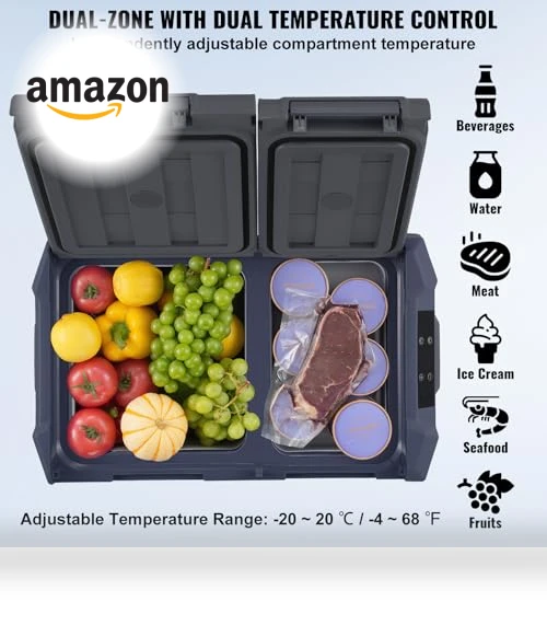 12 Volt Car Refrigerator Fridge — Mini Fridges, VEVOR